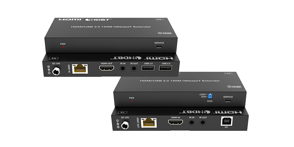 Удлинитель HDMI Infobit E150U2